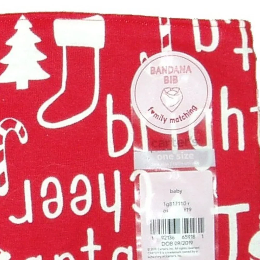 Christmas Bandana Baby Bib Boys Girls Family Match